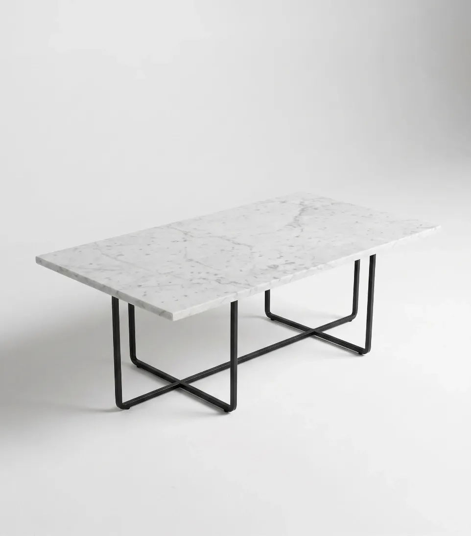 Mesa de centro Elegance (Brilloso, Negro, Blanco Grecia)