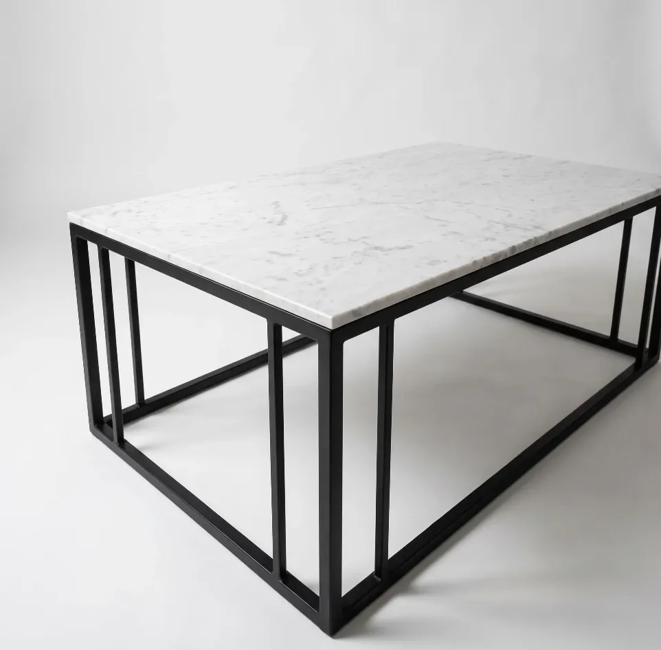 Mesa de centro Lyra (Brilloso, Negro, Blanco Grecia)